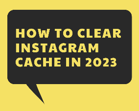 how to clear Instagram cache